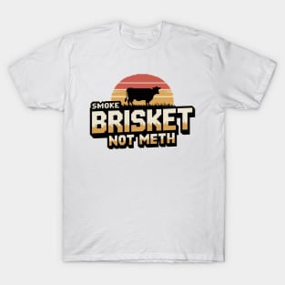 smoke brisket not meth / pixel art style T-Shirt
